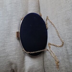 Sole Society Oval Black Clutch bag